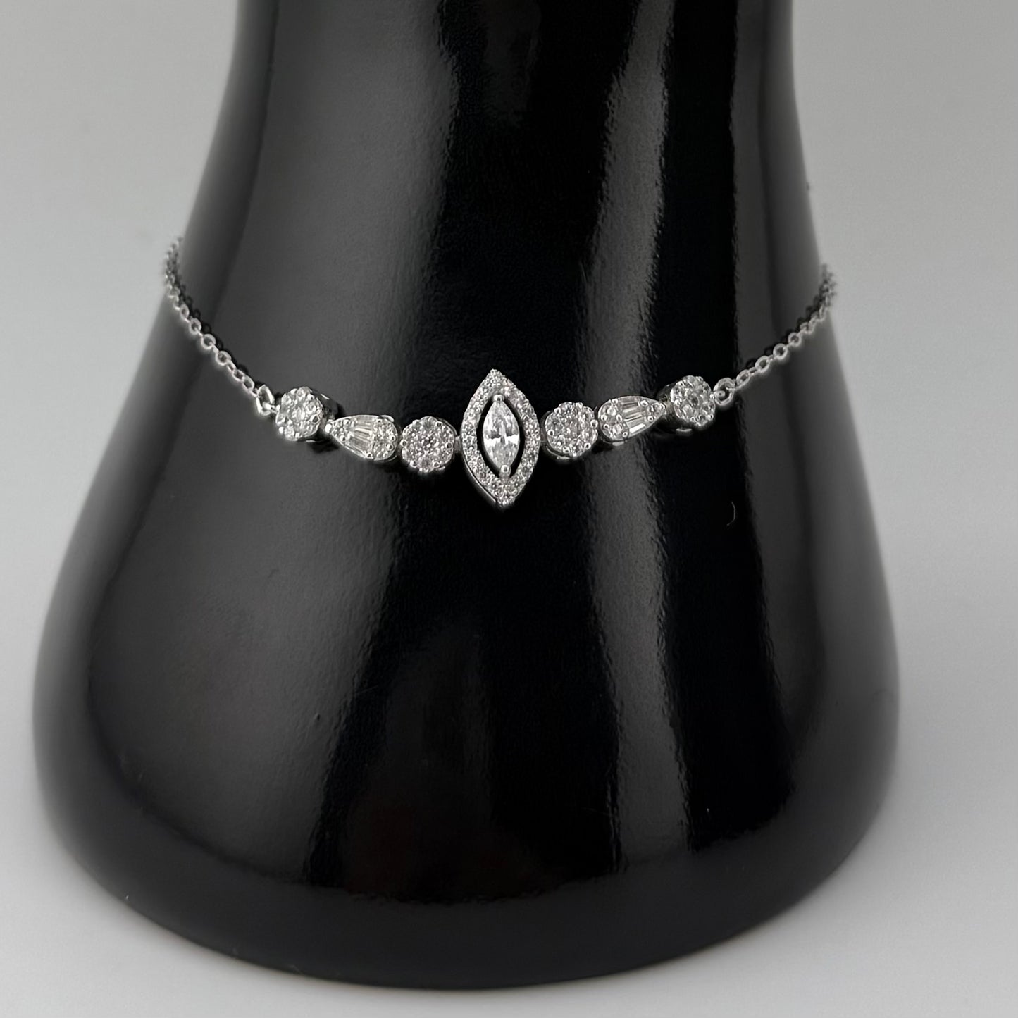 Parure serti pierres de zircon trois pièce Argent 925