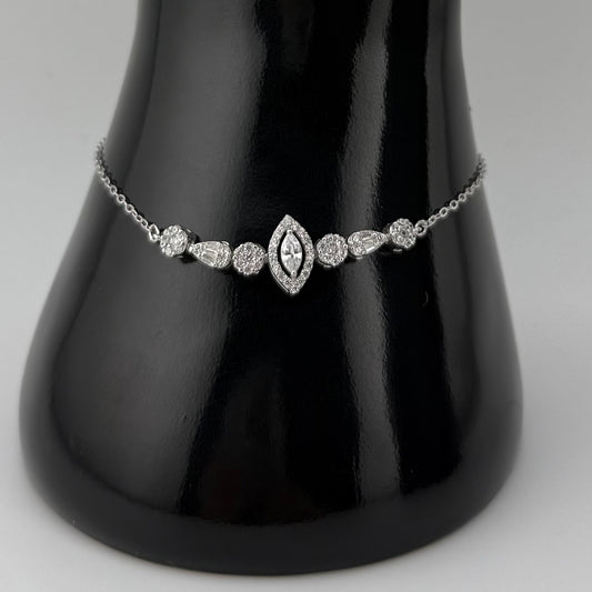 Parure serti pierres de zircon trois pièce Argent 925 Oreen