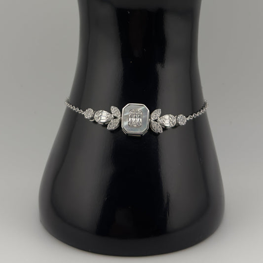 Parure diamantée quatre pièce en Argent 925 & Zirconium Oreen