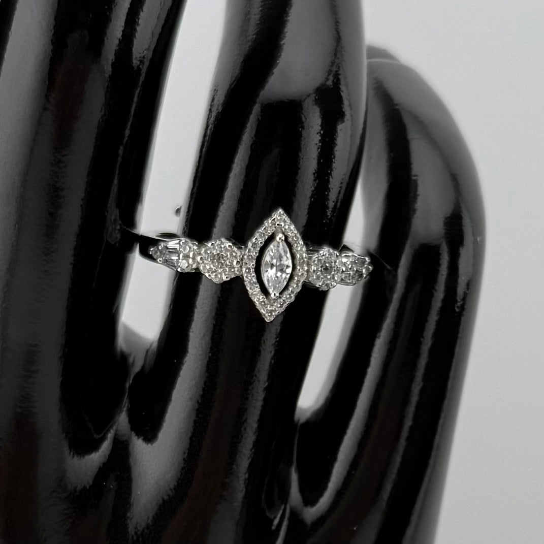 Parure serti pierres de zircon trois pièce Argent 925