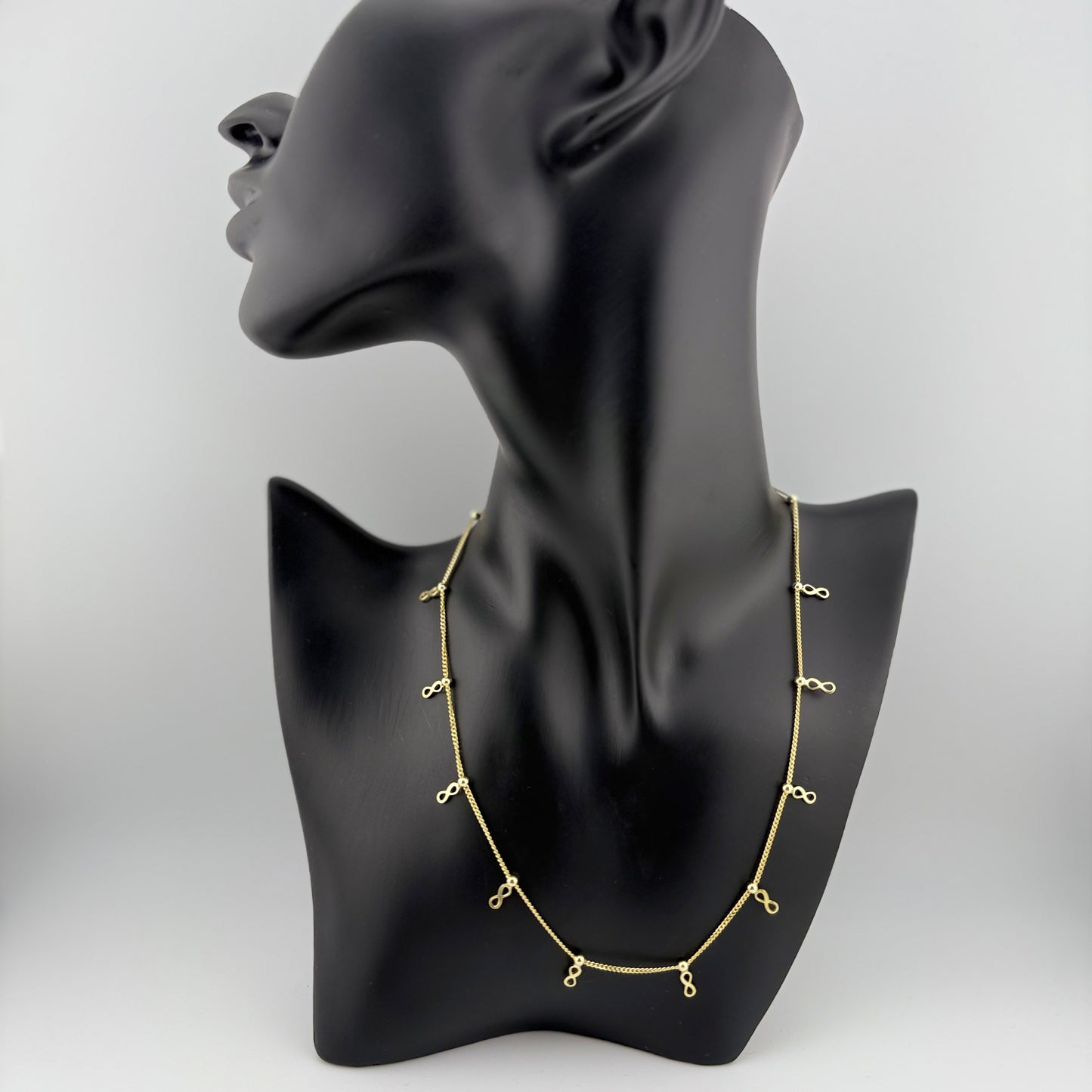 Collier infinité en Argent 925 Dorée