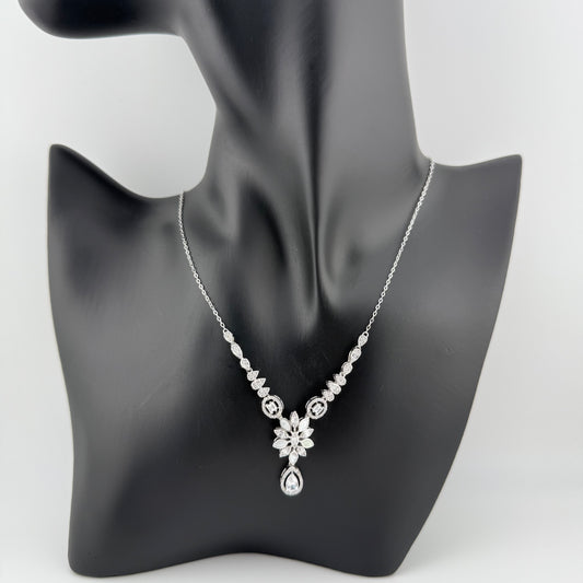 Parure l’éclat du diamant trois pièces en Argent 925 & Zirconium Oreen