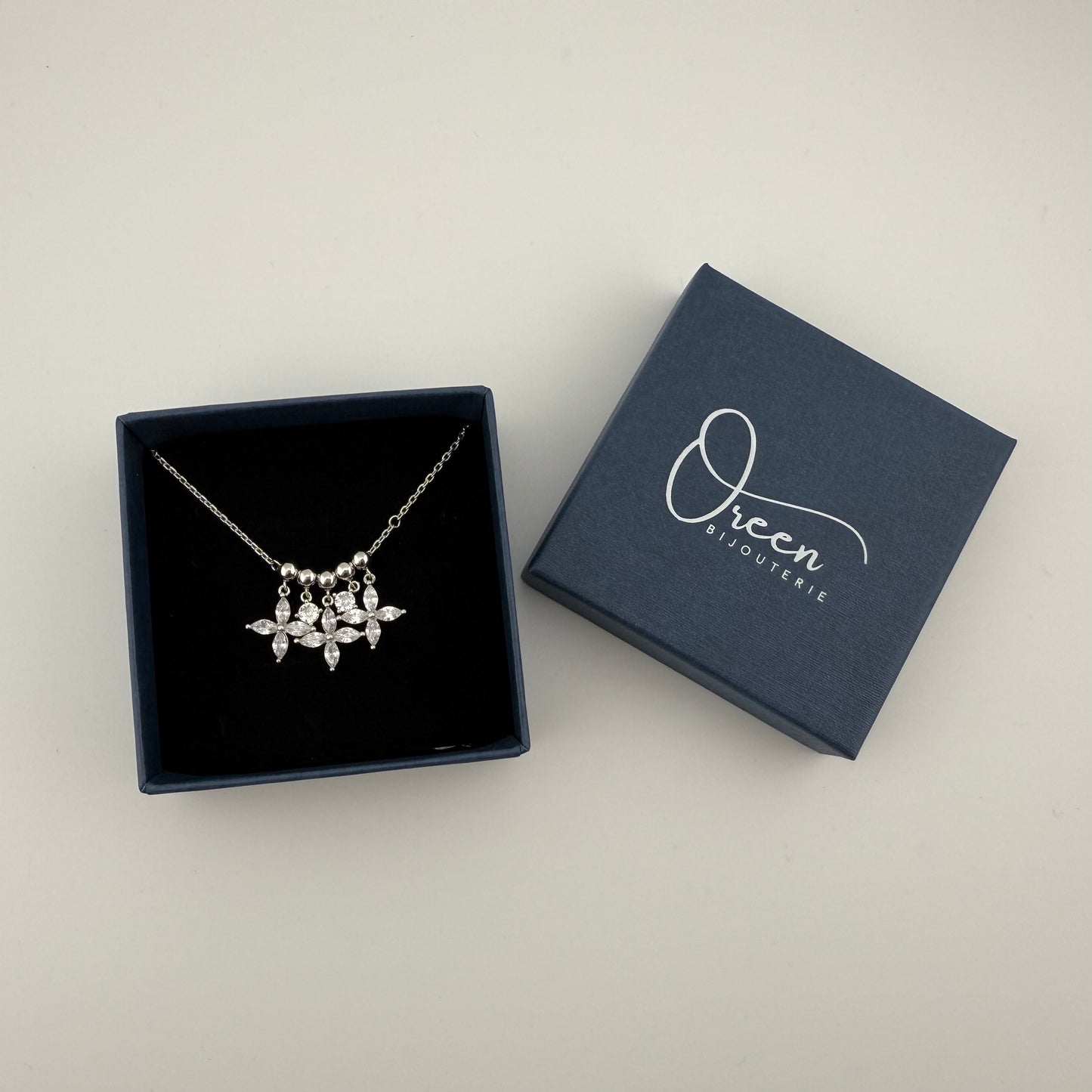Bracelet florale scintillante en Argent 925 Oreen