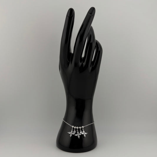 Bracelet florale scintillante en Argent 925 Oreen