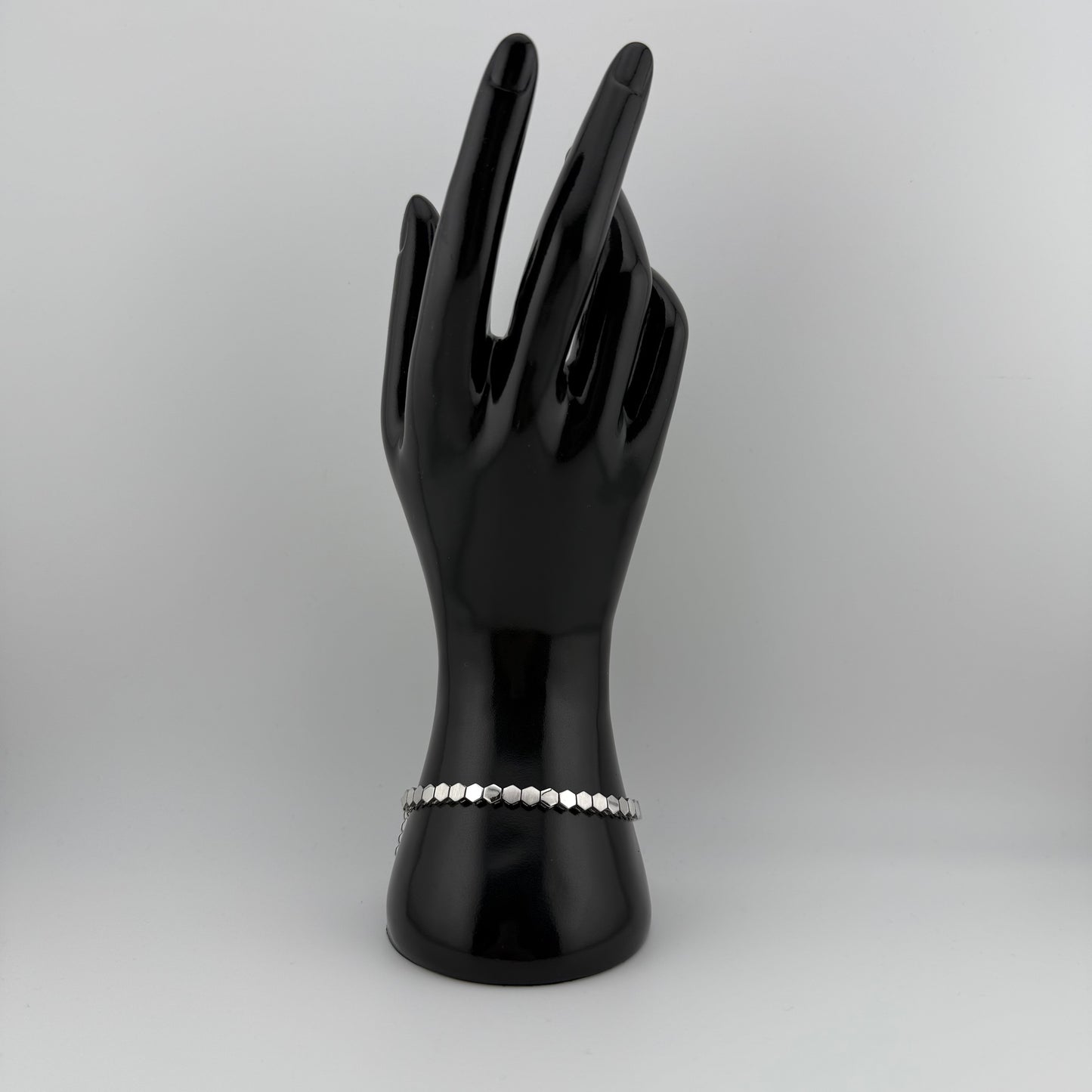 Bracelet hexa géométrique en Argent 925 et Argent Doré