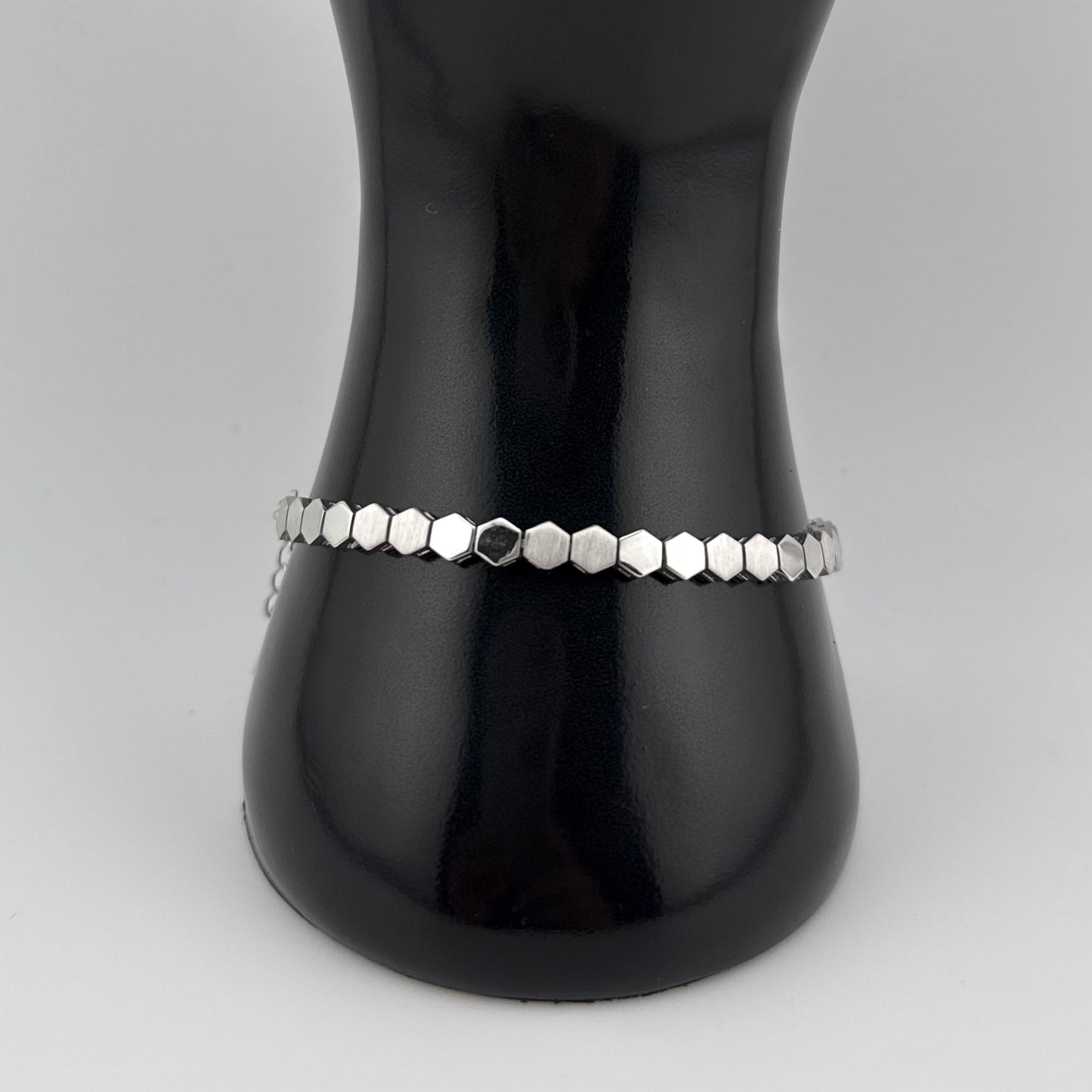 Bracelet hexa géométrique en Argent 925 et Argent Doré