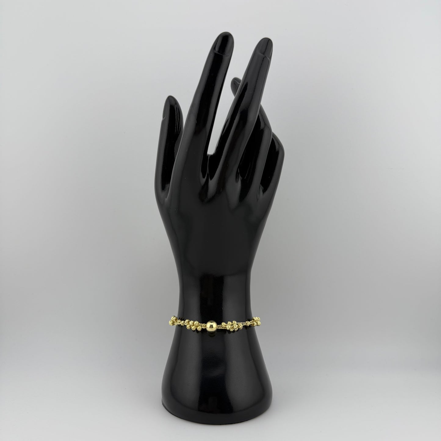 Bracelet éclat texturé en Argent 925 Doré