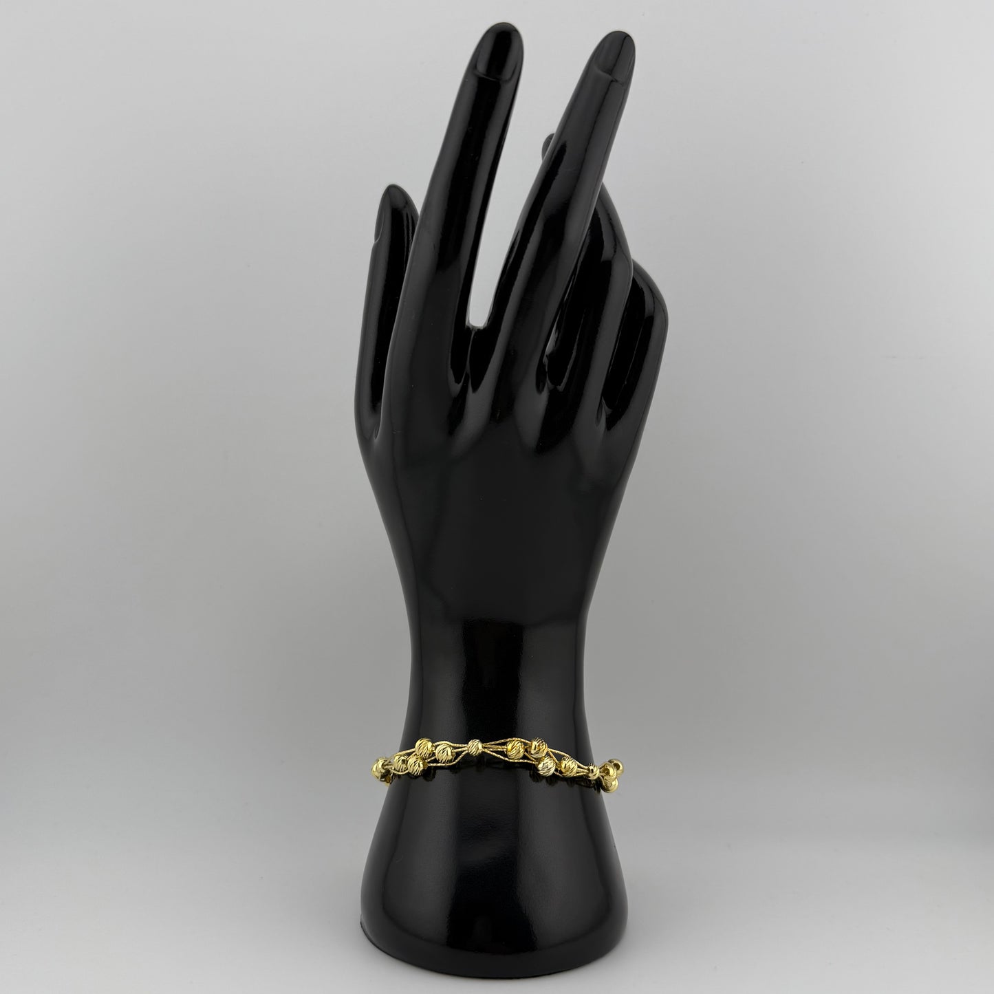 Bracelet scintillant mille facettes en Argent 925 Doré