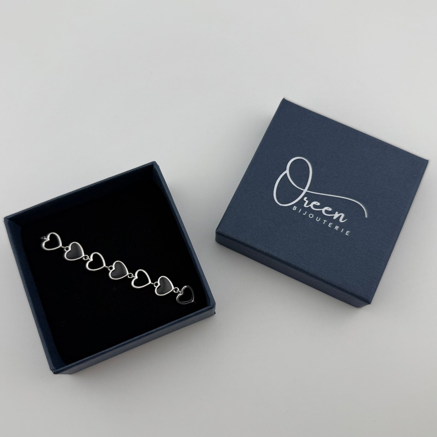Bracelet cœurs entrelacés en Argent 925 Oreen