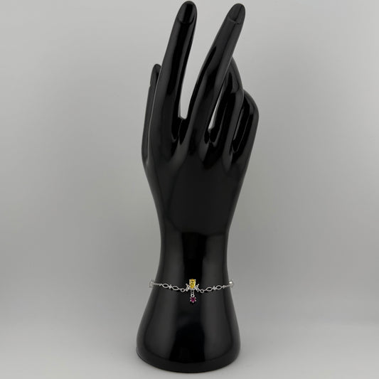 Bracelet pendentif papillon en Argent 925 Oreen