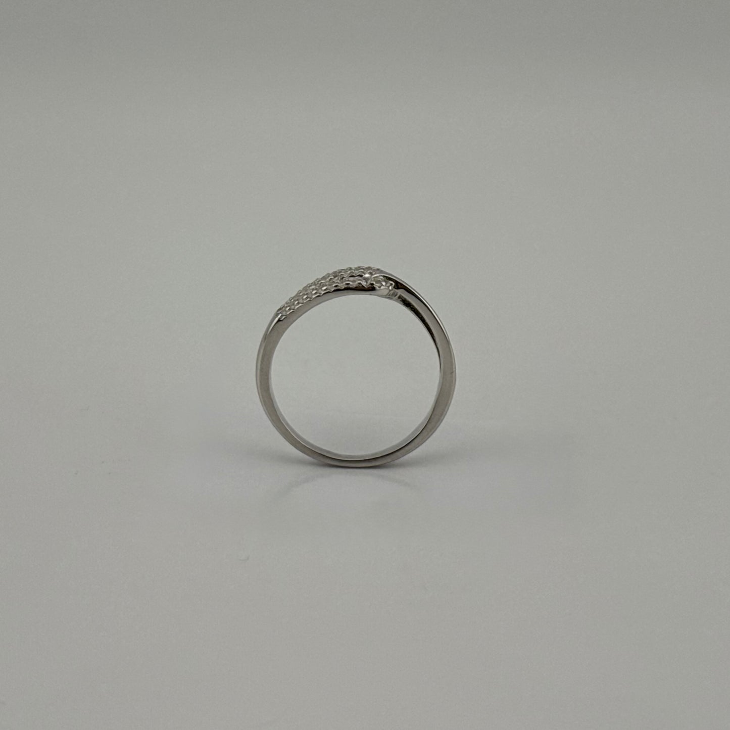 Bague nœud en Argent 925 et Zircons
