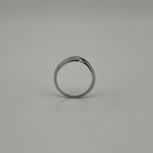 Bague nœud en Argent 925 et Zircons Oreen