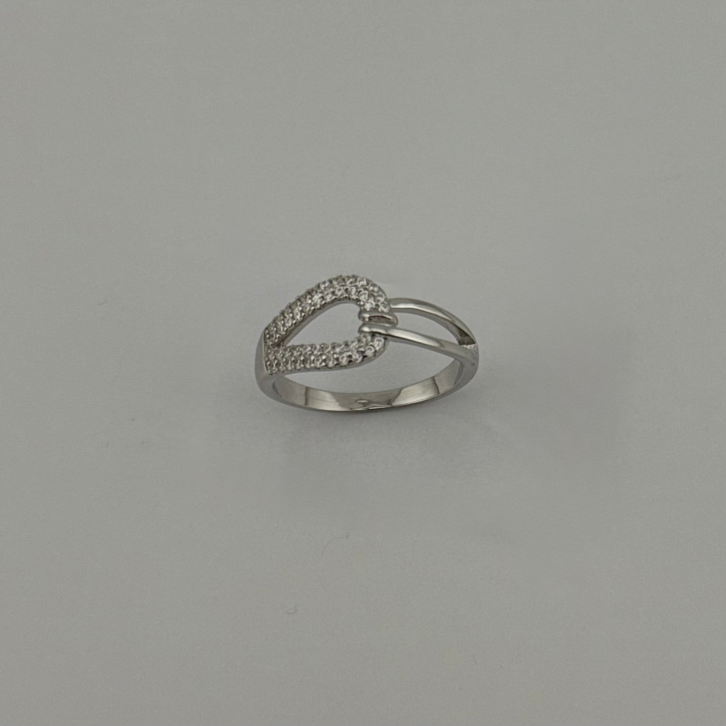 Bague nœud en Argent 925 et Zircons