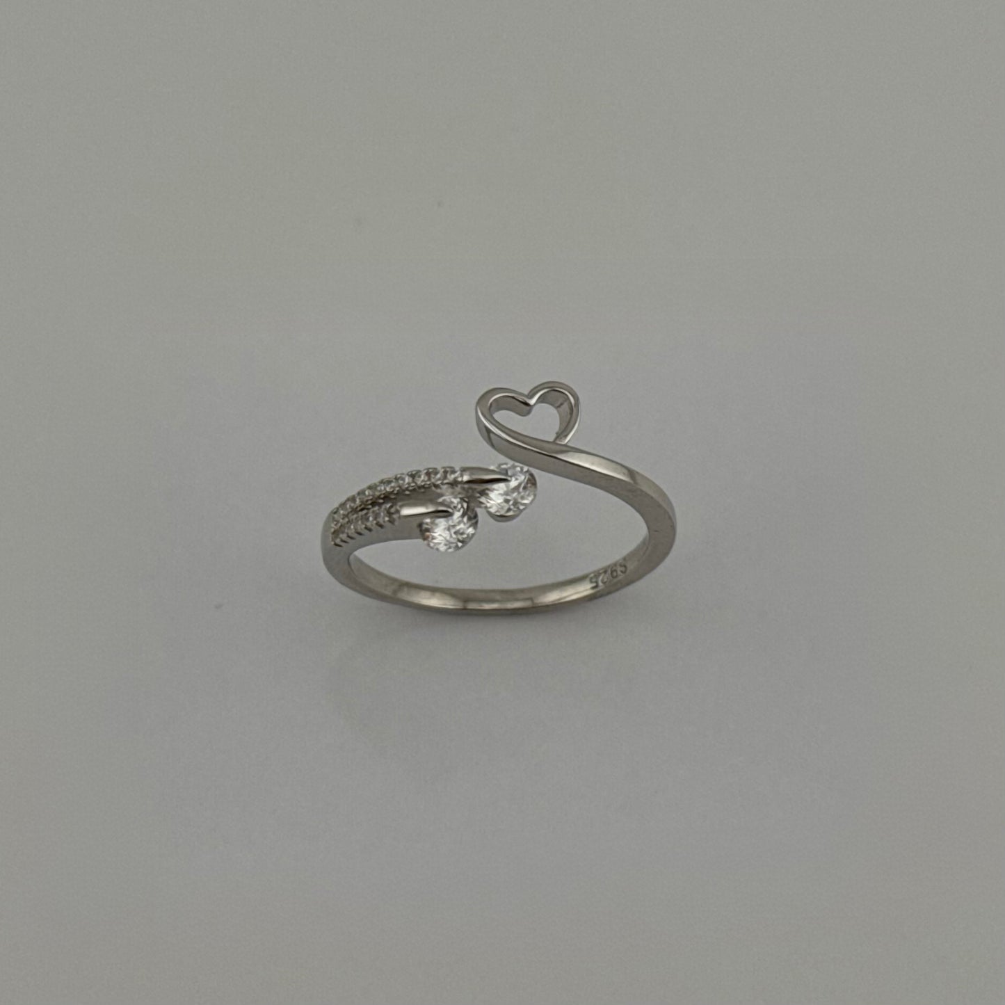 Bague cœur entrelacé en Argent 925