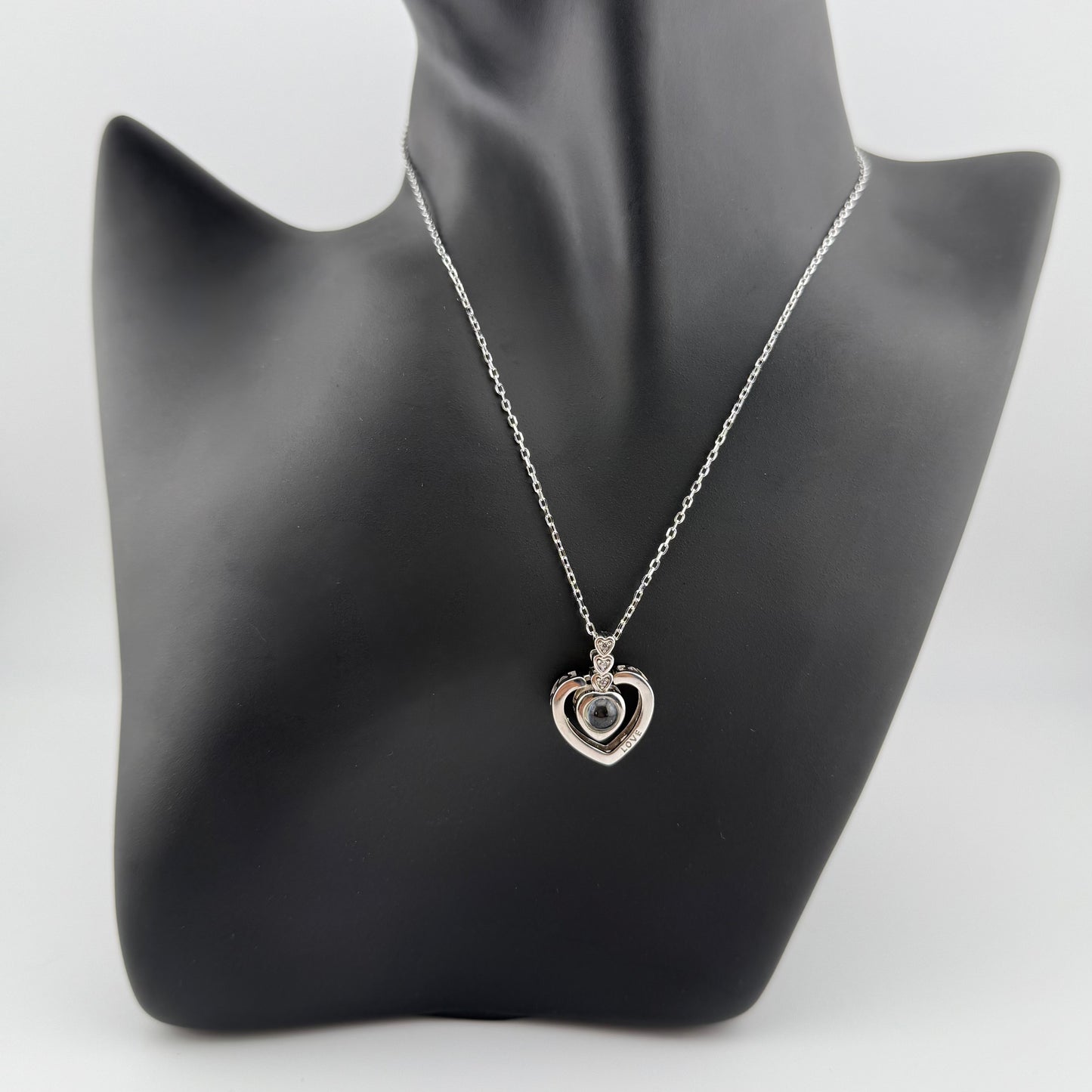 Collier cœur "Je t'aime en 100 Langues" en Argent 925