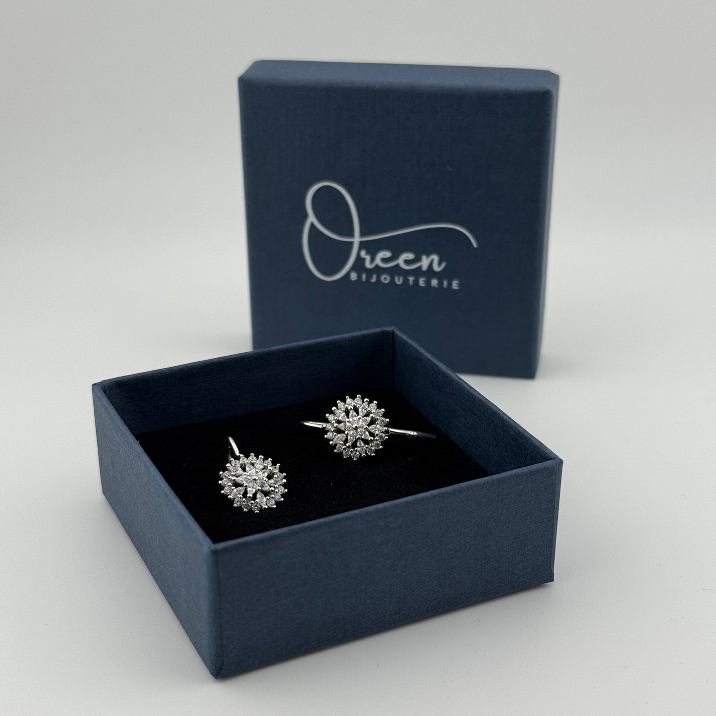 Boucles d'oreilles étoile en Argent 925 & Zirconium