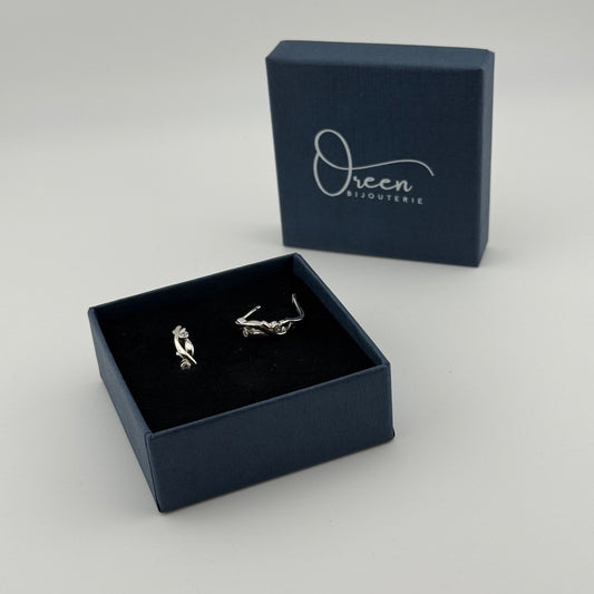 BOUCLES Boucles d'oreilles pendante en Argent 925 & Zirconium Oreen