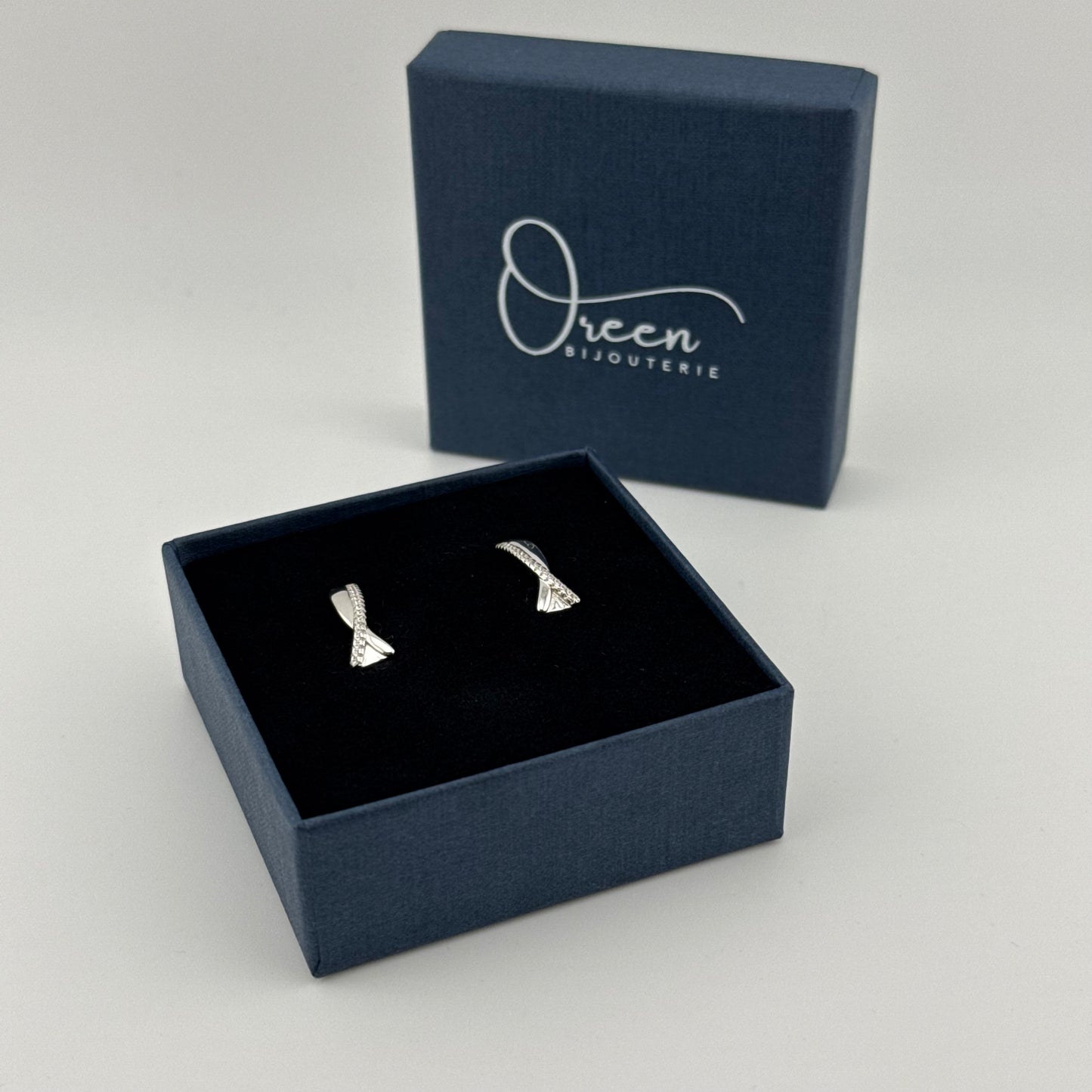 Boucles d'oreilles en Argent 925 & Zirconium