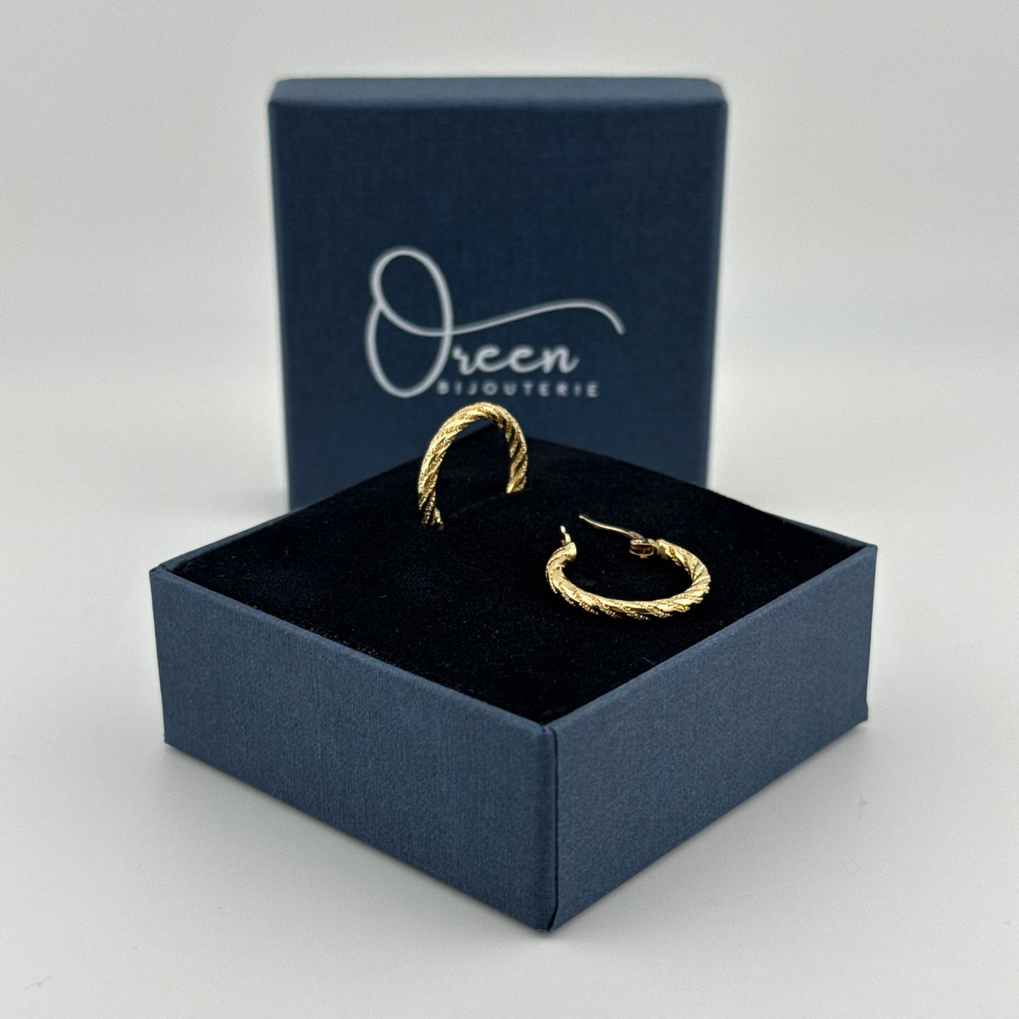 Boucles d'oreilles créoles en Or 750 (18 carats)
