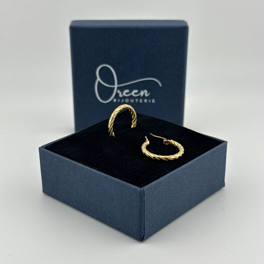Boucles d'oreilles créoles en Or 750 (18 carats) Oreen