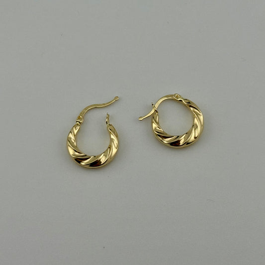 Boucles d'oreilles créoles en Or 750 (18 carats) Oreen