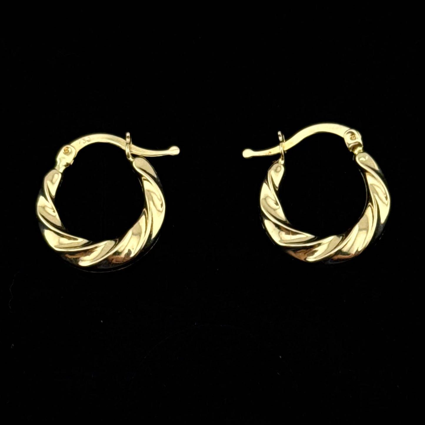 Boucles d'oreilles créoles en Or 750 (18 carats)