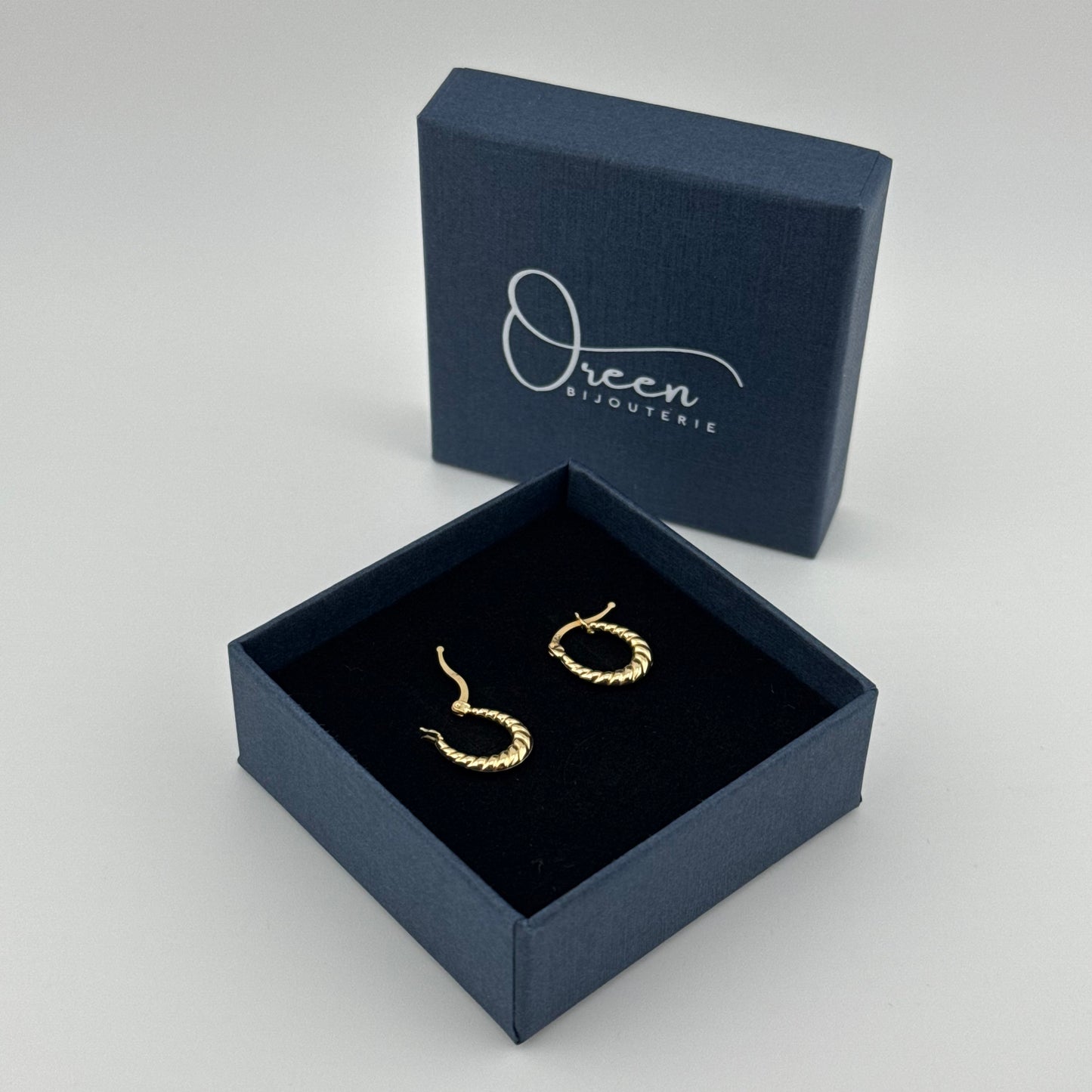 Boucles d'oreilles créoles en Or 750 (18 carats)