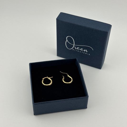 Boucles d'oreilles Créoles en Or 750 (18 carats) Oreen