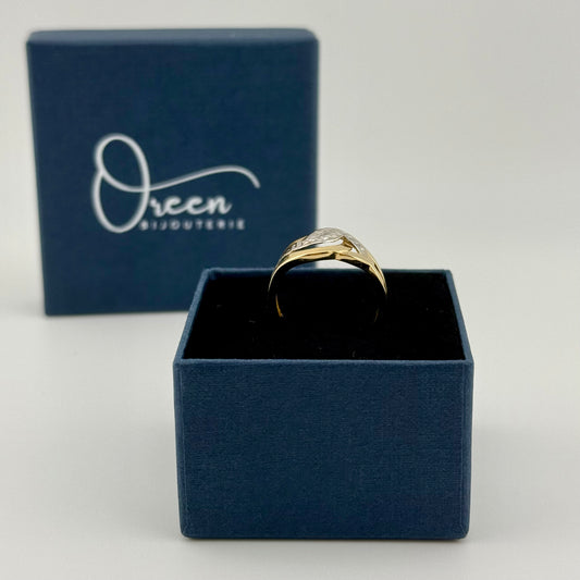 Bague en Or 750 Bicolore (18 carats) Oreen
