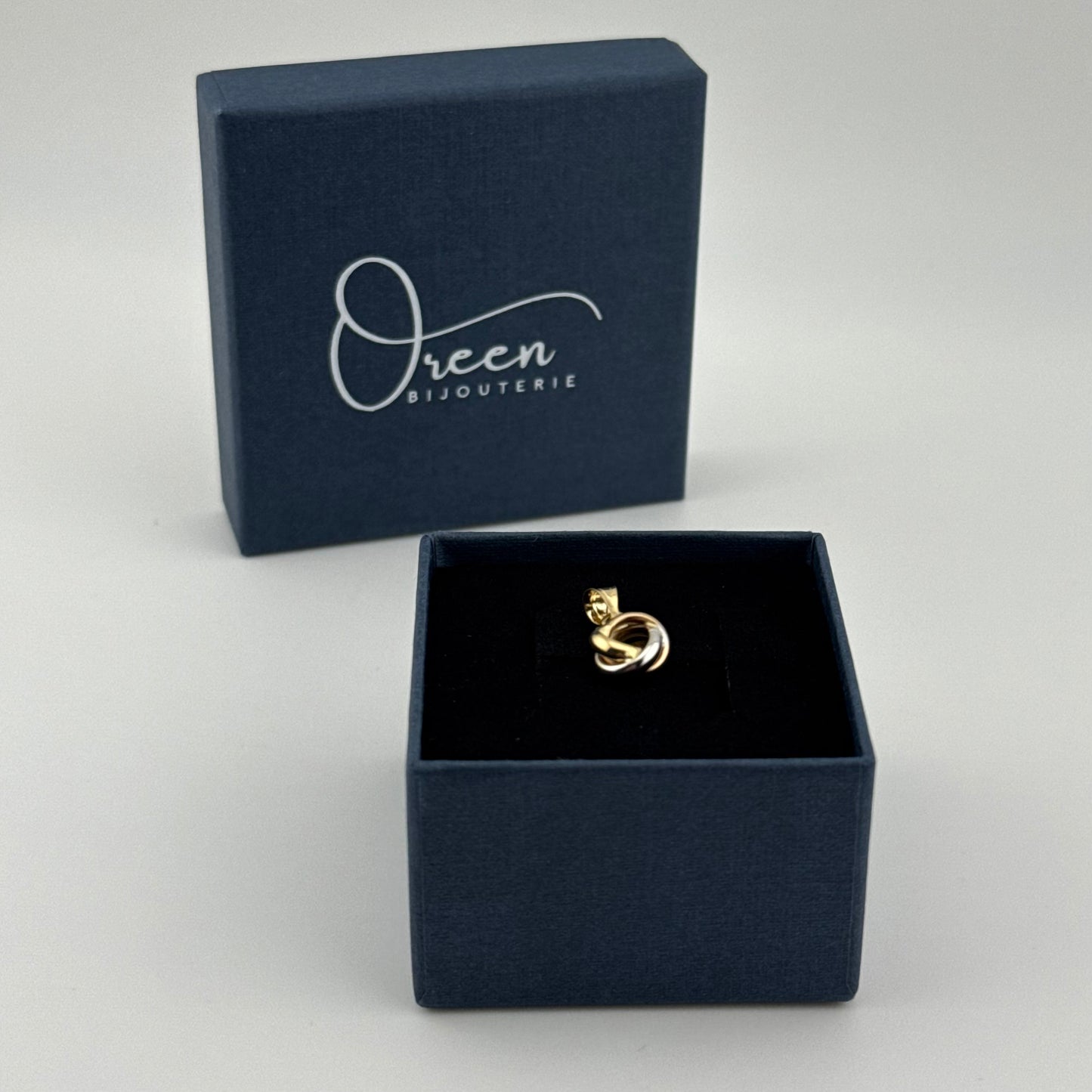 Pendentif bicolore en Or 750 (18 carats) Oreen