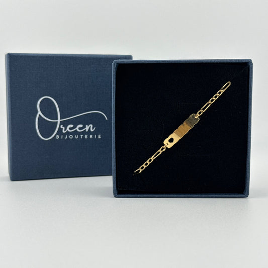 Bracelet gourmette en Or 750 (18 carats) Oreen