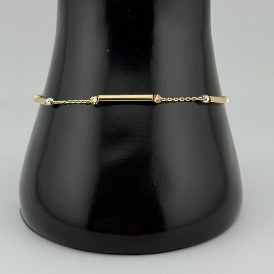 Bracelet bicolore en Or 750 (18 carats) Oreen