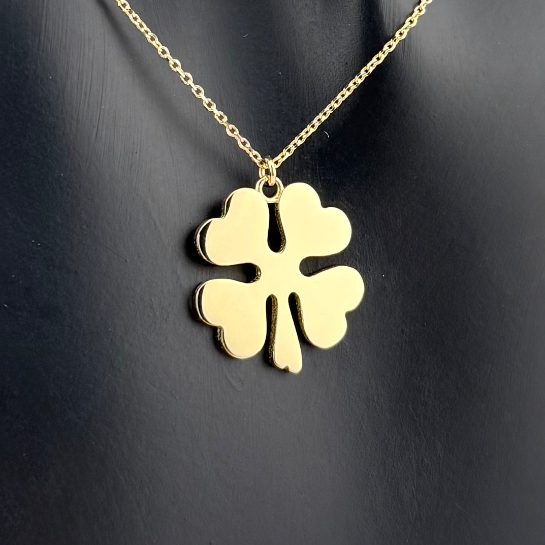 Collier trèfle à quatre feuilles en Or 750 (18 carats)