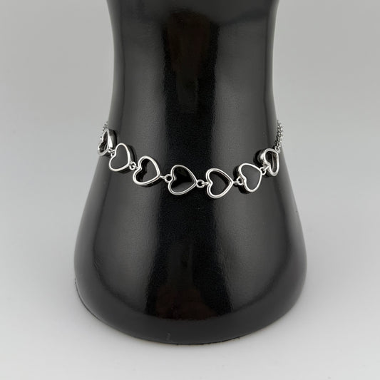 Bracelet cœurs entrelacés en Argent 925