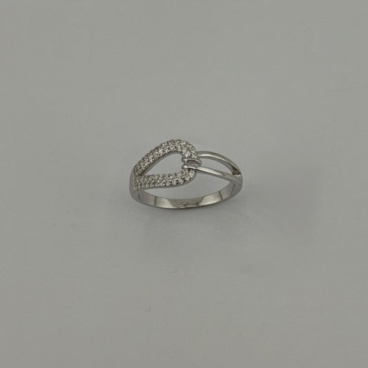Bague nœud en Argent 925 et Zircons