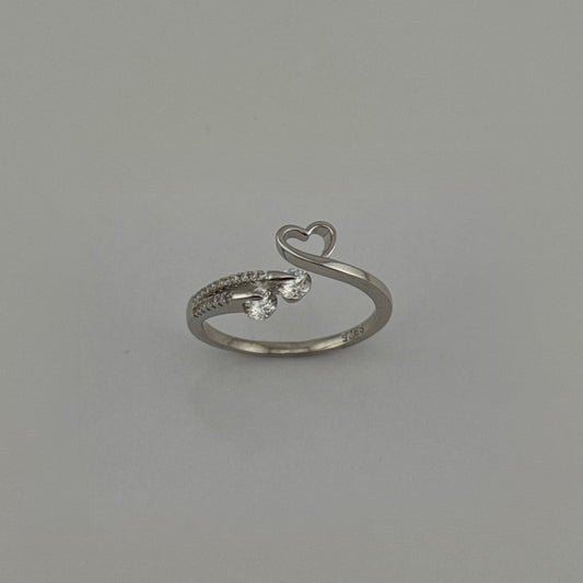 Bague cœur entrelacé en Argent 925