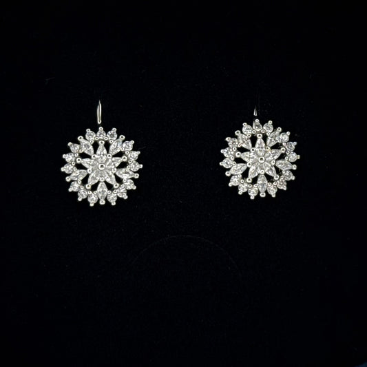 Boucles d'oreilles étoile en Argent 925 & Zirconium