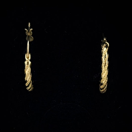 Boucles d'oreilles créoles en Or 750 (18 carats)
