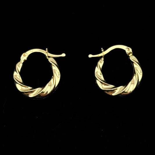 Boucles d'oreilles créoles en Or 750 (18 carats)