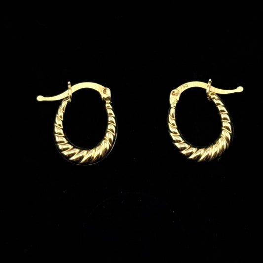 Boucles d'oreilles créoles en Or 750 (18 carats)