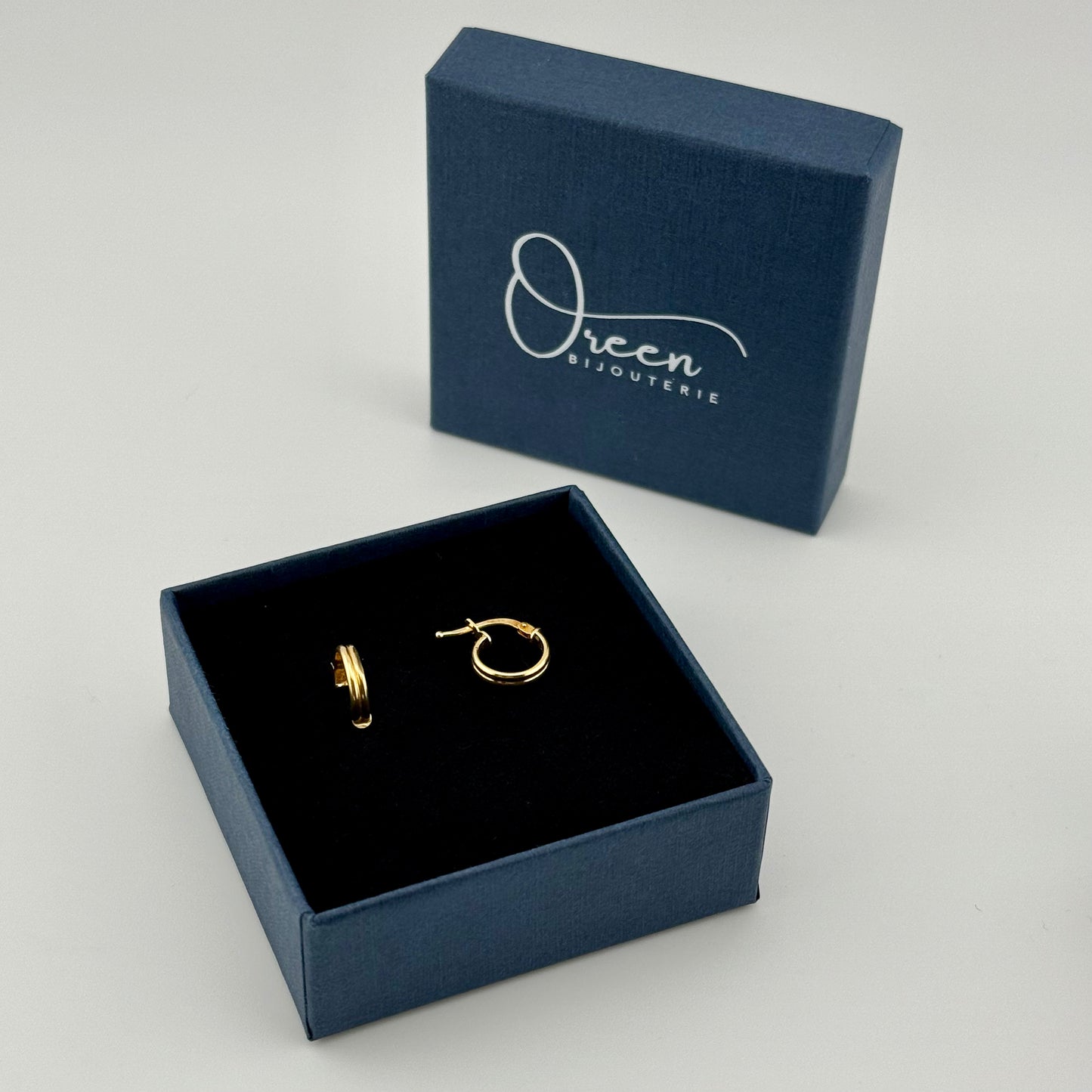 Boucles d'oreilles créoles en Or 750 (18 carats)
